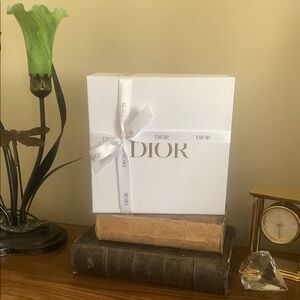 Dior White Box with Ribbon 9x9x4 new perfect for holiday gift giving 26